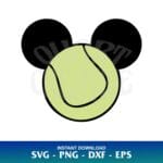 mickey mouse tennis svg
