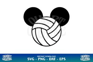 mickey mouse volleyball svg