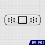 Adhesive Bandage Outline SVG