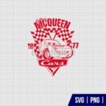Disney Cars Lightning McQueen SVG