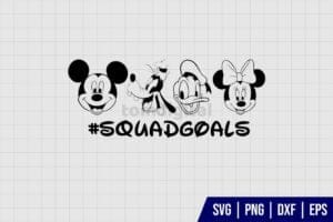 Disney Squad Goals SVG