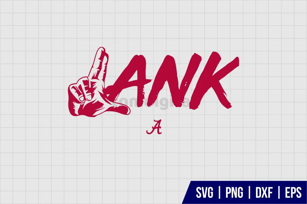 Lank Hand Alabama Football SVG