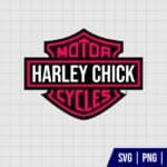 Pink Harley Davidson SVG Cricut