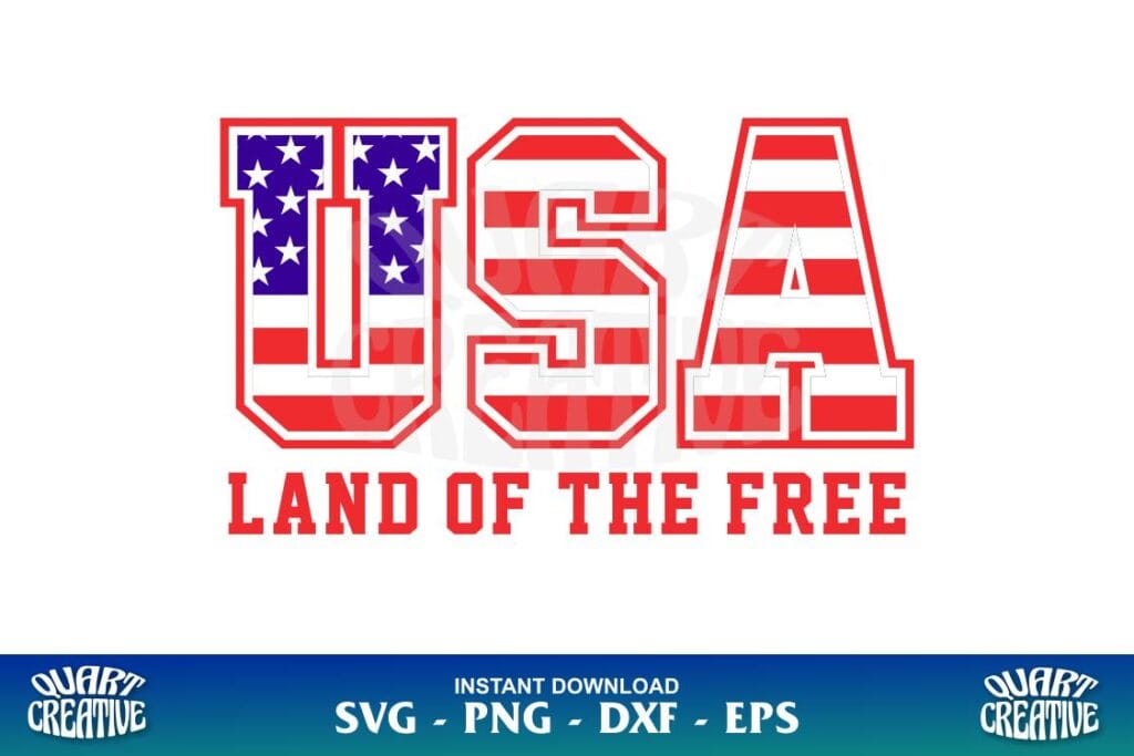 USA Land Of The Free SVG