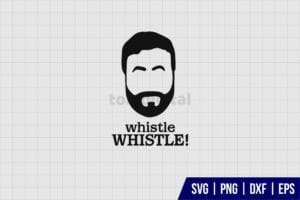 Whistle Roy Kent Soccer Ted Lasso SVG