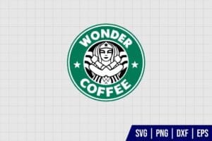 Wonder Woman Starbucks SVG