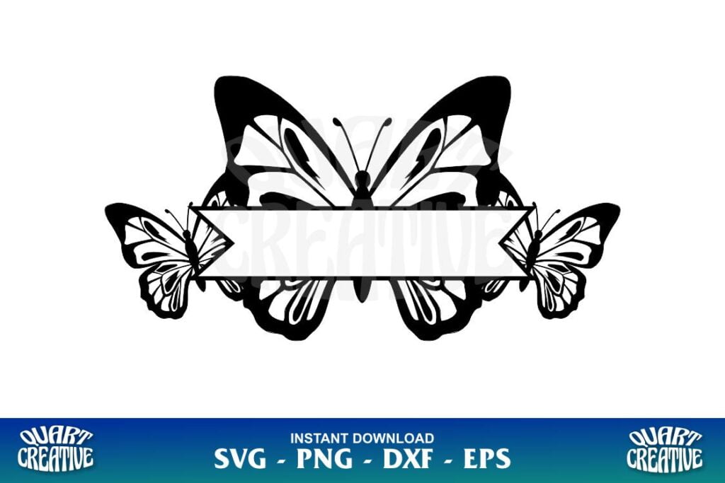 butterfly monogram svg cricut