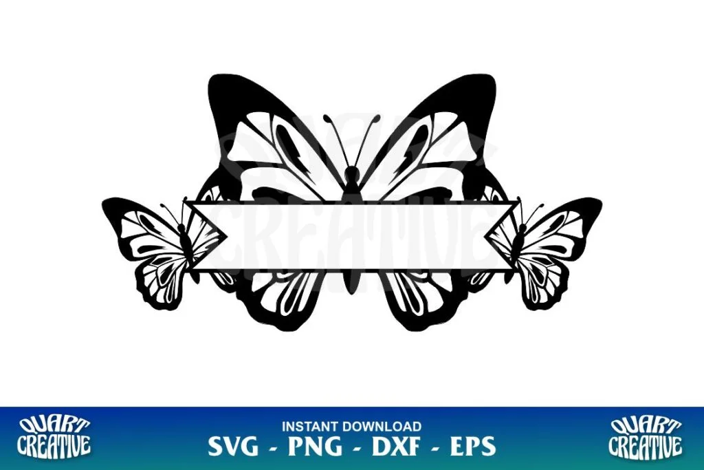 butterfly monogram svg cricut