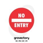 No Entry Sign SVG