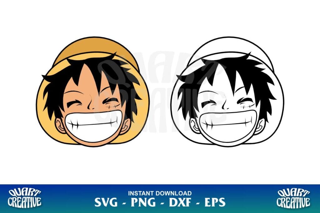 one piece monkey d luffy svg cut file One Piece Monkey D Luffy SVG Cut File