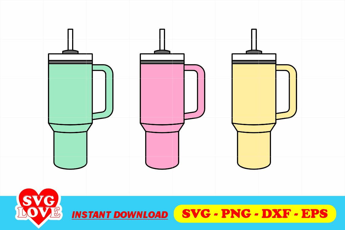 Stanley Quencher Svg, Stanley Cup Svg, Stanley Quencher Cup Inspired