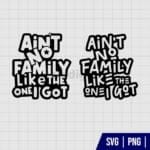 Ain't No Family Like The One I Got SVG