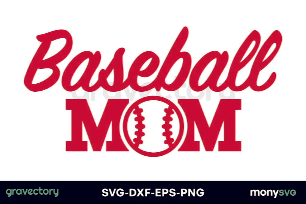 Baseball MOM svg