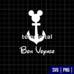 Bon Voyage Mickey SVG