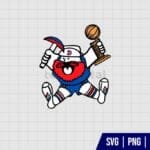 Denver Maxie Miner Holding Championship Trophy SVG