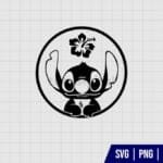 Flower Cute Stitch SVG