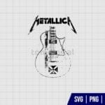 Metallica Band Guitar SVG