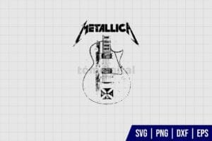 Metallica Band Guitar SVG