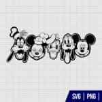 Mickey And Friends Disneyland SVG