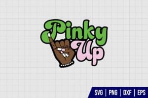 Pinky Up AKA inspired Greek Sorority SVG