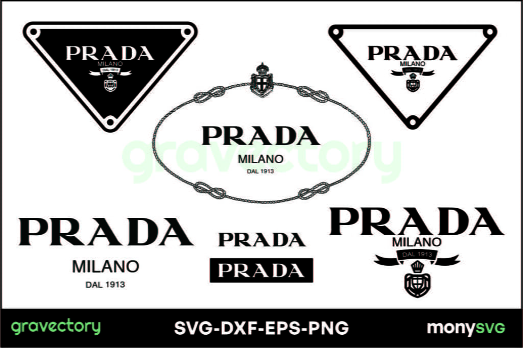 Prada logo bundle Prada logo bundle SVG