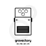 Guitar Pedal Vector SVG
