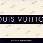 Louis Vuitton logo text SVG