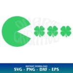 pacman st patrick day svg