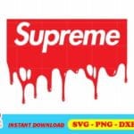 Supreme Logo Drip SVG
