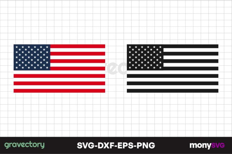 American Flag Svg - Gravectory