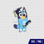 Bluey Graduation SVG