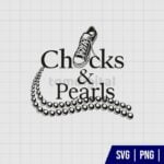 Chucks And Pearls SVG