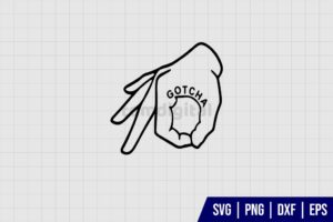 Gotcha Hand SVG