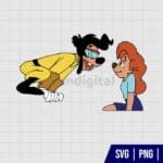 Max And Roxanne A Goofy SVG