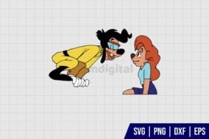 Max And Roxanne A Goofy SVG