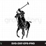 Polo ralph lauren horse SVG