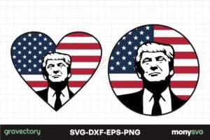 Trump love 2 SVG