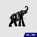 Trump Elephant Silhouette SVG