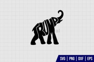Trump Elephant Silhouette SVG