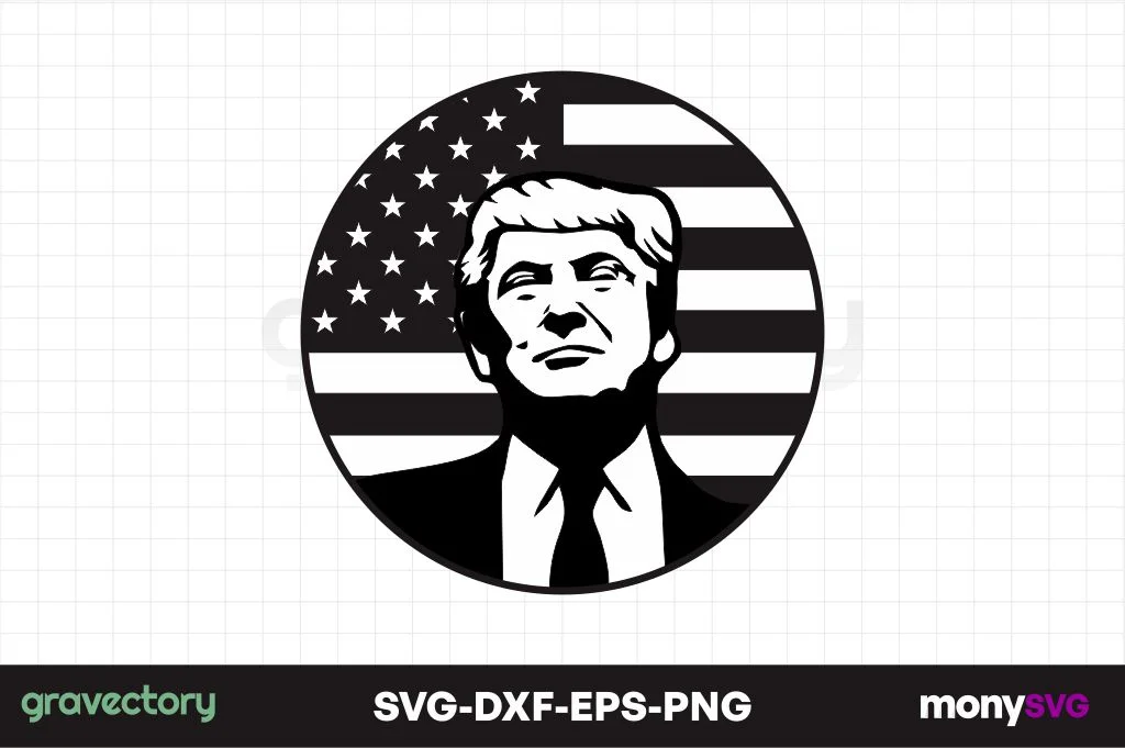 Trump Silhouette SVG Trump Silhouette SVG