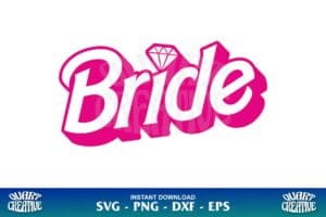 bride barbie svg