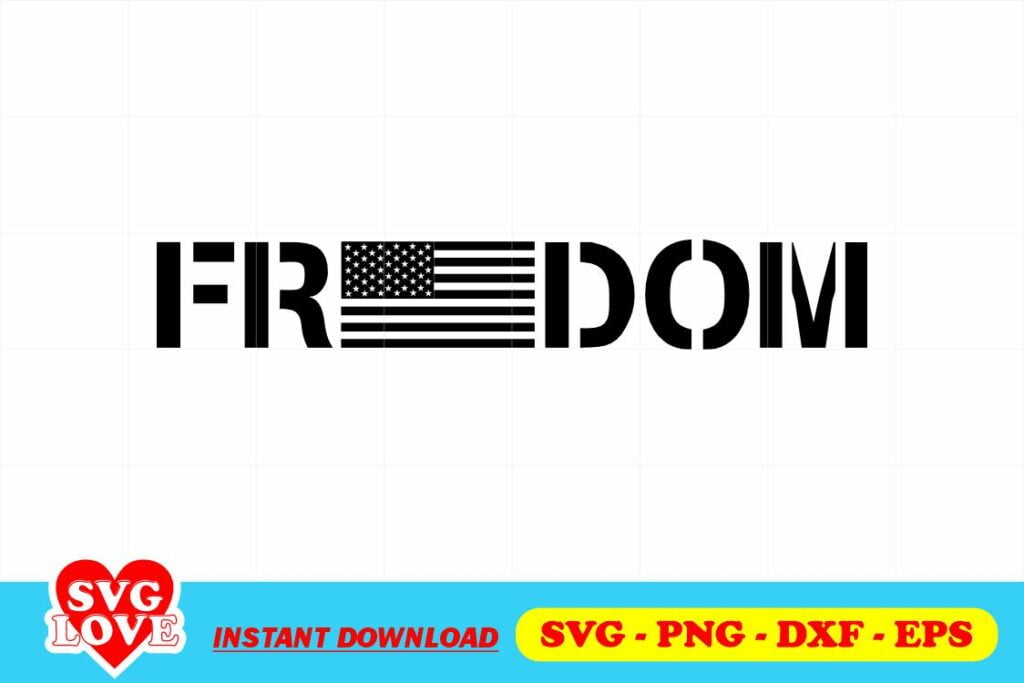 freedom us flag svg