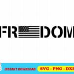 freedom us flag svg