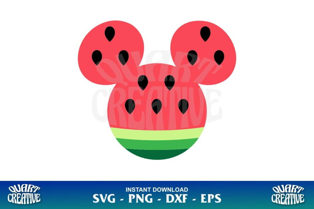 mickey head watermelon svg Mickey Head Watermelon SVG