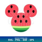 Mickey Head Watermelon SVG