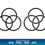 Trinity Circles SVG Cut File