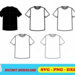 tshirt template outline svg