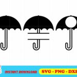 Umbrella Monogram SVG