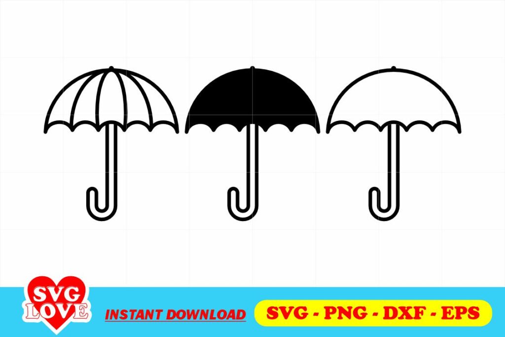 umbrella silhouette svg cricut Umbrella Silhouette SVG Cricut