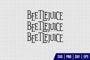 Beetlejuice Word Logo SVG